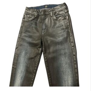 Citizens of Humanity Coated Black Skinny Jeans Size 29